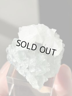 画像1: フローライト シャンファーリン カルサイト共生　中国産 ( Fluorite Calsite, Xianghualing Mine, Linwu Co., Chenzhou, Hunan, China )