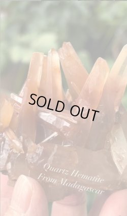 画像1: ヘマタイトクォーツクラスター　マダガスカル産