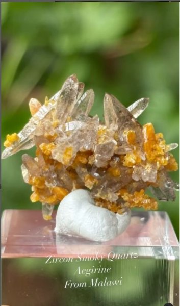 画像2: ジルコン スモーキークォーツ エジリン　マラウイ産 (2)