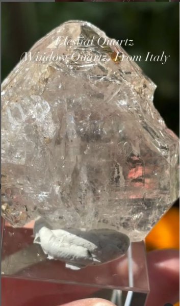 画像4: エレスチャルクォーツ(ウィンドウクォーツ)　ボローニャ イタリア産 (4)