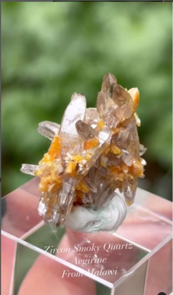 画像5: ジルコン スモーキークォーツ エジリン　マラウイ産 (5)
