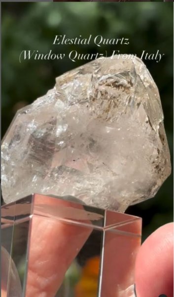 画像5: エレスチャルクォーツ(ウィンドウクォーツ)　ボローニャ イタリア産 (5)