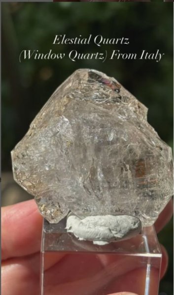 画像3: エレスチャルクォーツ(ウィンドウクォーツ)　ボローニャ イタリア産 (3)