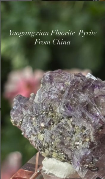 画像3: フローライト パイライト共生　湖南省 中国産 (3)