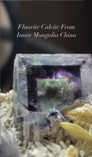 画像2: フローライト カルサイト共生　内モンゴル自治区 中国産 (2)