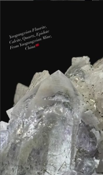 画像5: フローライト、カルサイト、水晶、エピドート共生　ヤオガンシャン 湖南省 中国産 (5)