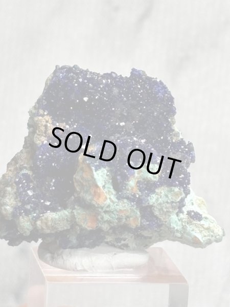 画像1: アズライト マラカイト共生　ミナスジェライス州 ブラジル産 (1)