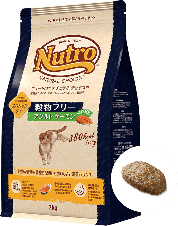 画像1: Nutro 穀物フリー アダルト サーモン［成猫用］【内容量：各種】 (1)