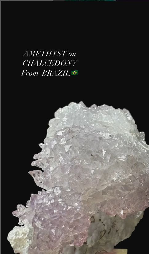 アメジスト〈紫水晶〉／カルセドニー母岩 ブラジル産 - Nyaa'z
